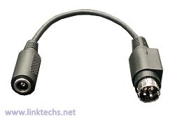 Tycon Systems 5700035-  Cable 4Pin Mini Din Male to 5.5x2.1mm