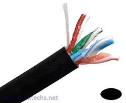 Primus Cable CAT5E Outdoor Bulk Ethernet Cable, Direct Burial Solid Copper UTP CMX, Gel Filled, 24 AWG